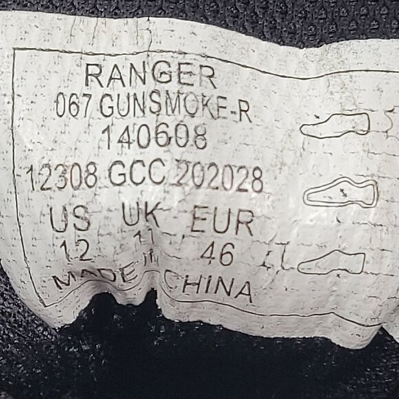 5.11 Men’s Black Gray Tactical Ranger Outdoor Rugged Utility Shoes US Size 12 - Picture 10 of 10